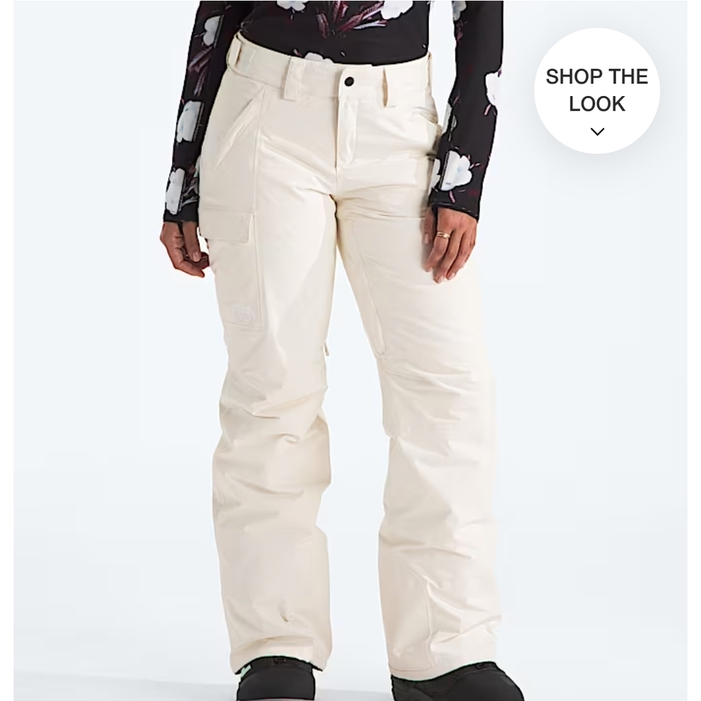 The North Face Freedom Insulated Women's Ski Pants, Size Large, White